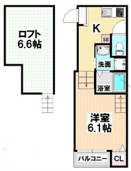 堀田駅 徒歩5分 1階の物件間取画像